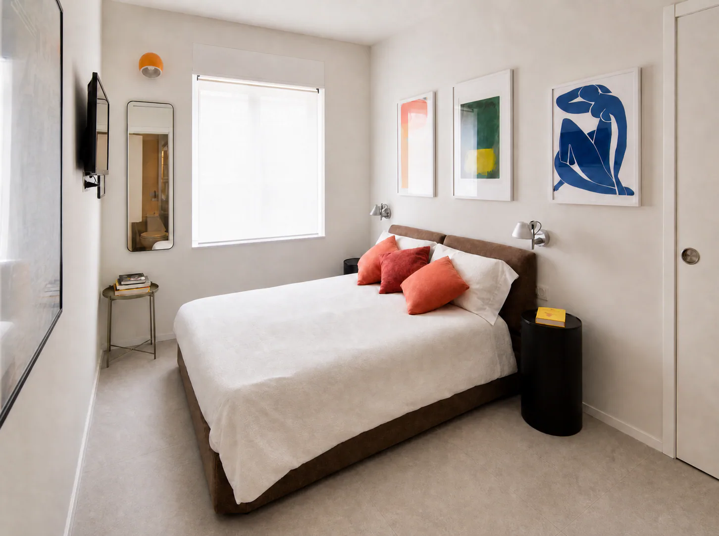 Bedroom after photo enhancement